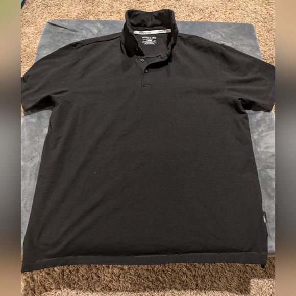 Kenneth Cole Classic Black Polo Shirt Large - Picture 1 of 3